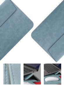 SENLASI 13 14 英寸笔记本电脑内胆包 皮革保护套和配件包 2 合 1 笔记本电脑支架 + 笔记本电脑内胆包 笔记本电脑保护套 桌面支架 桌面支架 便携式笔记本电脑支架，教室笔记本电脑包 教室包 教师储物袋 教室收纳袋 电脑包 电脑包 笔记本电脑保护套 iPad 包 学校 Mac Book 笔记本电脑包 女士 大学 冬季假期