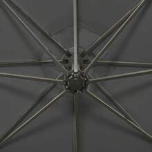 Cantilever Umbrella With LED Lighting 300 Cm Anthracite