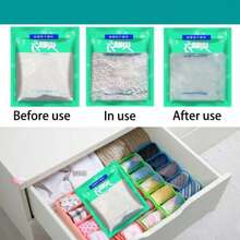 2/4/10/20pcs Drawer Type Water Absorbing And Dehumidifying Bag, Portable Moisture-Proof And Mildew Proof Desiccant, Can Be Directly Placed On The Bed As A Dehumidification Bag, Suitable For Wardrobes, Suitcases, Drawers, Shoe Cabinets, Bookcases, Keeping Household Items Dry