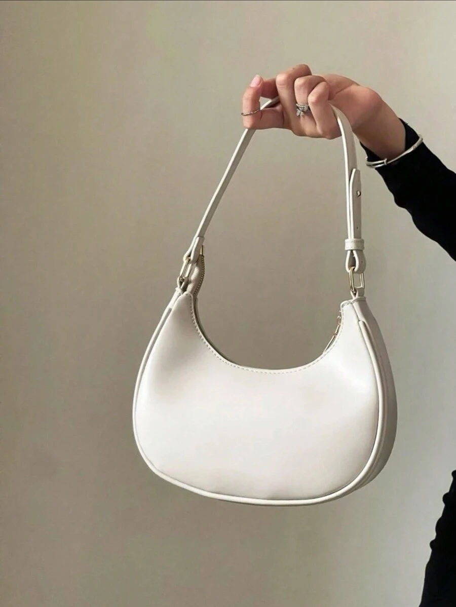 Vrouwen Mini Underarm Baguette Tas, Niche Design Trendy Veelzijdige Handtas