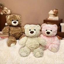 Miniso 吉福德熊系列坐姿泰迪熊 - 卡其色，柔软舒适，适合各种场合的理想礼物，情人节好礼之选（1 件）