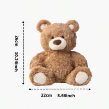 Miniso Gifford Bear Series Sitting Teddy Bear - Brown, Soft And Cuddly Companion, Ideal Gift For All Occasions, Good Choice Of Valentine's Day Gifts(1 PC) - Brown - View 8