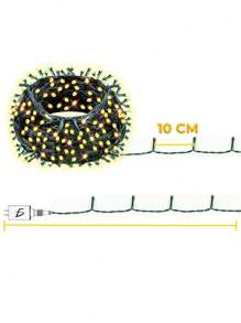 Warm Led Light Series Christmas Series Heat And Cold Resistant Ideal For Outdoors Different Measurements 20 Meters 30 Meters 50 Meters