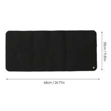 Large Black Grounding Mat For Elderly: Earthing Foot Therapy To Ease Anxiety - Black - View 1