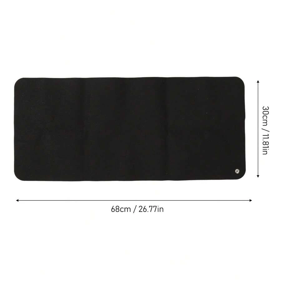 Large Black Grounding Mat For Elderly: Earthing Foot Therapy To Ease Anxiety - Black - View 1