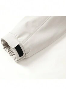 Men's Windproof And Waterproof Jacket, Casual And Breathable, With A Hood, Zipper, Long Sleeves And Pockets, Suitable For Hiking, Jogging, Cycling, Outdoor Fitness And Sports.