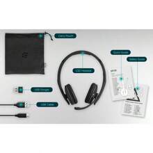 SENNHEISER Bluetooth Headset With Microphone Wireless Headphones 27 Hours Battery Life EPOS BrainAdapt Technology - black1 - View 4