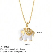 Animals Bee Butterfly Bear Bird Necklace For Women Cute Plant Natural Flower Tree Pendant Stainless Steel Long Link Chain Collar