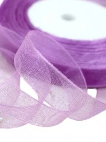 50M/Roll 1.2cm Wide Tulle Ribbon, Gift Packaging, Cake Baking, Flower Bouquet, Wedding Decor, Handmade Flowers, Headpieces, Brooches, Clothing Accessories