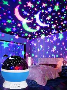 Star Moon Projector, 360° Rotatable LED Projection Light, Suitable For Room Decoration, Birthday Gifts For Boys And Girls