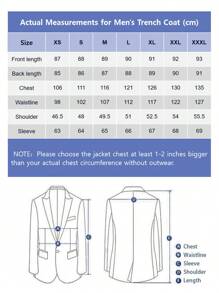 Men's Winter Coat Trench Peacoat Classic Notched Collar Overcoat Suits For Men Jackets And Coats Double Breasted Top Jacket - 卡其色 - 查看 7