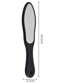 ANDVICTORY 1pc Double Sided Pedicure Tool Professional Foot File Callus Remover Rasp Scrubber For Dead Skin Heel Used On Wet And Dry Feet - Black - View 5