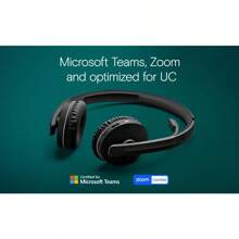 SENNHEISER Bluetooth Headset With Microphone Wireless Headphones 27 Hours Battery Life EPOS BrainAdapt Technology - black1 - View 3