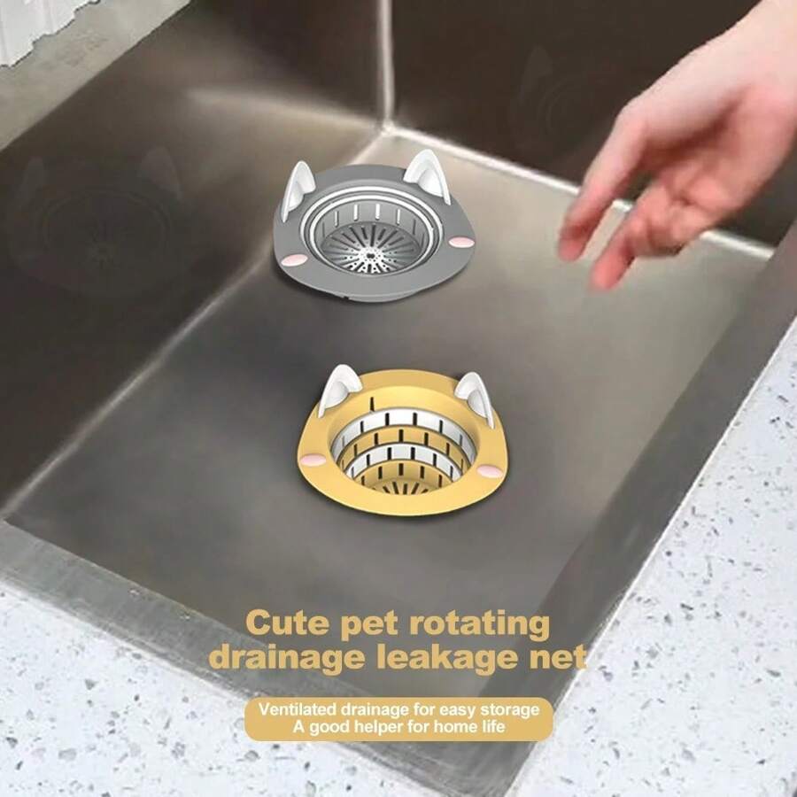 1 szt. sitko do zlewu kuchennego Monster Design - gruby i wytrzymały filtr do zlewu, zwiększa pojemność i otwory odpływowe, niezbędny w gospodarstwie domowym