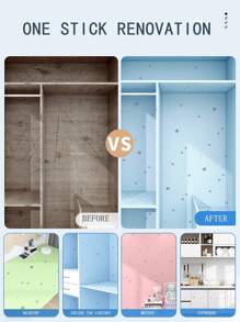 1 Roll Of Skin-Feeling Self-Adhesive Wallpaper, The Bedroom Or Living Room Is In Solid Color And Thickened Nordic Style, Suitable For Seamless Splicing Throughout The House - Multicolor - View 8