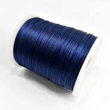 Silk Thread Satin Cord 1mm - 5 Meters Various Colors - Màu xanh hải quân - Xem 3