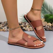 Women's New Fashion Thong Sandals, Summer Outdoor Comfort Strap Flat Slippers