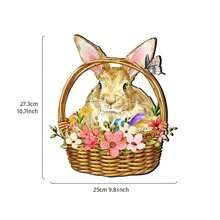 1 szt. Wielkanocna ozdoba gruntowa, pusty materiał na deskę, styl kreskówki, wielokolorowy, odpowiedni do podwórka, dekoracja ogrodu na zewnątrz jesienią/zimą