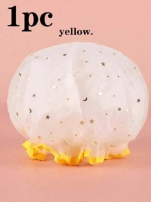 4pcs/1set Reusable Double Layer Shower Cap, Waterproof Hair Care Caps For Treatments, Hairstyling, Cooking Oil Smoke Protection, Assorted Color Bathroom Bathing Caps, Dyeing Caps, Microfiber Towel Hair Turban Caps - Multicolor - View 11