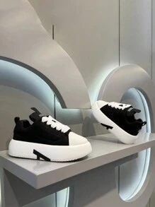 Zapatos casuales cómodos y antideslizantes de unicolor para hombres, con suela suave adecuados para caminar al aire libre, trotar, viajar, zapatillas deportivas versátiles