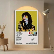 Conan Gray "Found Heaven" Album Music Poster - Personalized Canvas Wall Art For Home, Bedroom, Living Room, Bathroom, Dorm, Classroom Decor - Educational Chart & Poster - 彩色 - 查看 3