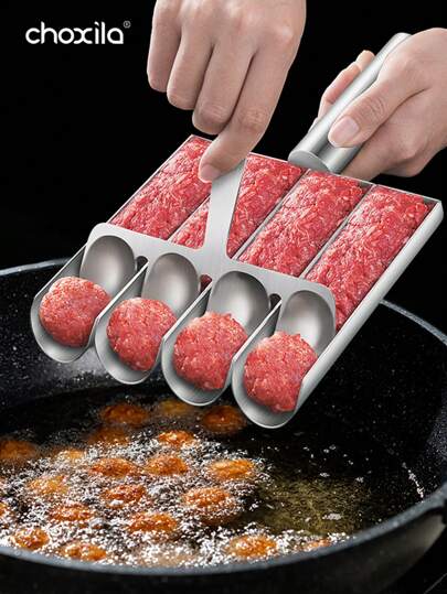 choxila 2入組，肉丸製作器，法拉費爾製作器，肉丸模具，多功能不粘肉丸機，DIY肉丸製作套裝，家庭烹飪工具，用於製作餅乾麵團或冰糕球的廚房工具