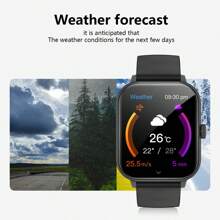 1pc Unisex Silicone Sports Smart Watch, Calling, Step Counting, Calorie, Distance Tracking, Multi-Sport Modes, Alarm, Call & Message Reminder, 2.01" Full-Touch HD Display, Compatible With Android & IOS