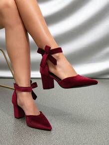 Zapatos de tacón alto para mujeres, punta cerrada, tacón grueso, sandalias con tira, tacones altos, versátiles para bodas y moda