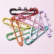 5 件 50x16 毫米别针胸针金属缝纫针衣夹带 3/5 环用于标签 DIY 工艺品珠宝制作配件