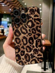Funda de teléfono antideslizante de TPU con sensación de piel de leopardo y estampado de leopardo/guepardo, compatible con iPhone 11, 16 Pro Max, 16 Pro, 16, 15 Pro Max, 14 Pro Max / Galaxy S25 Series, SAM A16 / Honor X6A, X7B, X8B / 13C, Note 13
