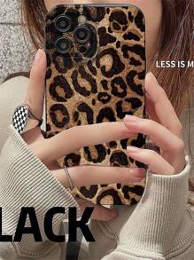 Funda de teléfono antideslizante de TPU con sensación de piel de leopardo y estampado de leopardo/guepardo, compatible con iPhone 11, 16 Pro Max, 16 Pro, 16, 15 Pro Max, 14 Pro Max / Galaxy S25 Series, SAM A16 / Honor X6A, X7B, X8B / 13C, Note 13