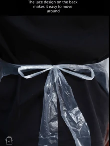 100 Pieces Of Disposable Thickened Aprons, Kitchen Waterproof And Oil-Proof Aprons, Suitable For Dinner Parties, Children's Painting - Multicolor - View 3