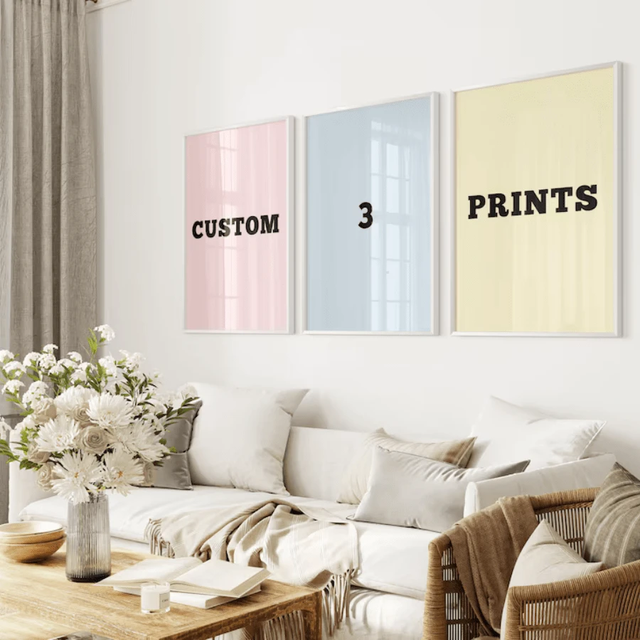 1pc/3pcs Custom Poster Printing - Unframed Personalized Poster - Family Photo Poster - Wedding Poster Portrait & Vertical, Personalize With Your Photos, Celebrities Colorful, Soft, Comfortable, Custom, Unique, Personalized, Ideal Gifts For Him, Ideal Gifts For Her, Her, Boyfriend, Girlfriend, Dad, Mom, Family, Friends, , Office, Tea Room, School, Home,Warm Ambience, Autumn Home Refresh, Xmas Decoration