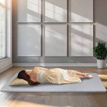 Lash Bed Topper,2in Thick Foam Pad With Removable Cover,Non-Slip Bottom.Small Single Floor Bed,Camping Mattress,Guest Bed