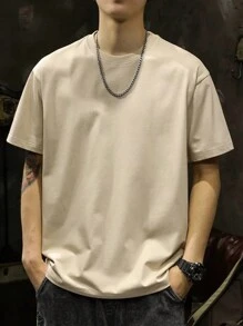 Plain Basic Short Sleeve T-Shirts 100% Cotton 30.1 Thread Count Combed