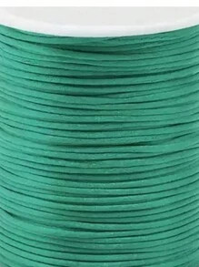 Silk Thread Satin Cord 2mm - 5 Meters Various Colors - 綠色石油 - 查看 2