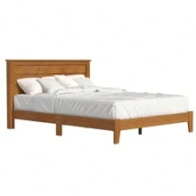 Galano Harlowin Wood Frame Queen Platform Bed With Headboard
