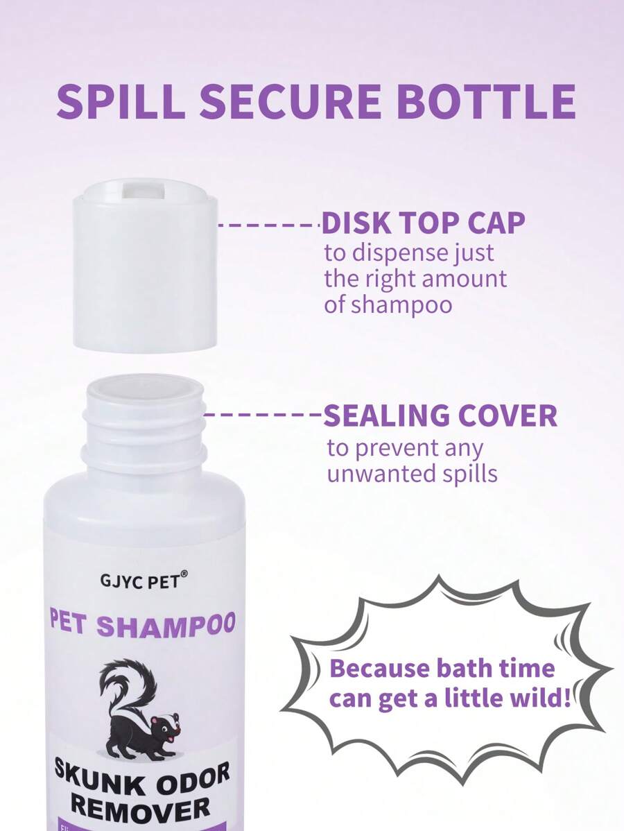 GJYC PET Effectively Skunk Odor Eliminating Shampoo For Dogs & Cats (3.