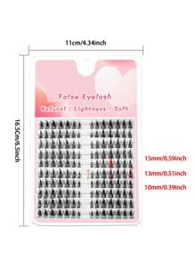 LAKIUU 140 Pcs CC Curl Natural Moonlight False Eyelashes Trilogy DIY Eyelash Beginner Available Reuse - CC - View 7
