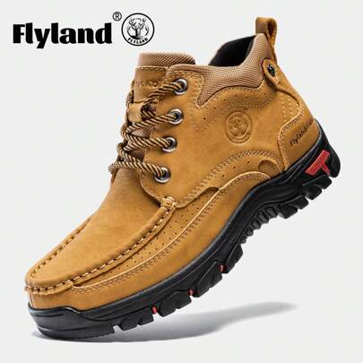 New Original Men's Fashion Retro Classic Genuine Leather Shoes Handmade Dress Boot Daily Casual Office Shoes