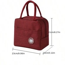 1pc Portable Lightweight Tote Insulated Bag Lunch Bag Outdoor Picnic Bag, Bento Bags For Students, Beach Carrying, Keeping Food Fresh, Multi-Kinetic Work And Outdoor Camping Bento Bags, Leisure Style