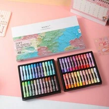 12/24/36/48 Colors Vibrant Oil Paint Sticks Set - Luxurious Colors, Smooth Blending, Ideal For Art And Sketching, Perfect Gift For Students And Teens Creative Expression, Great For Painting And Sketching - Suitable For Beginners, Students And Teachers