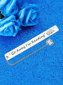 1 件不锈钢书签，适合爱书人士，金属书签艺术风格礼物，阅读配件，男女趣味书签，读书俱乐部礼物，生日/毕业礼物，学校用品，返校 - 彩色 - 查看 4