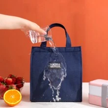 1 szt. Duża pojemność, gruba, izolowana torba piknikowa, przenośna torba termiczna, wielofunkcyjna torba na lunch do użytku na zewnątrz, świetny prezent do domu, na kemping, w podróż, do biura, do szkoły, na Boże Narodzenie, na Halloween, do organizera