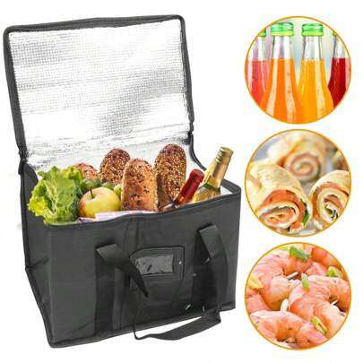 50L/28L Large Food Delivery Insulated Bag Pizza Lunch Takeaway Thermal Warm Cold Bag Ruck