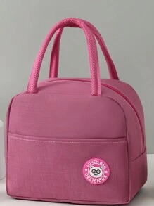 1pc Portable Lunch Bag Waterproof Thermal Insulated Lunch Box Bento Pouch Dinner Insulation Bag Student Thickened Cute Lunch Fruit Bag ; School Stuff Bag For School Work Lunch Bag For Women Cooler Bag