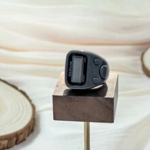 1pc Resettable 5-Digit LCD Electronic Finger Counter With Digital Display, Suitable For Sports, Training, Muslim Prayer Beads, And Tasbih Bracelet Ring Counter, Electronic Manual Button Counter, Compact Portable Finger Ring Counter, Thumb Tally Counter For Learning, Exercise, And Other Counting Activities - Multicolor - View 19