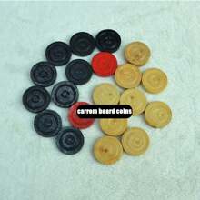 20/24-Piece Multicolour Wooden Coins Set For Carrom Board Game With Striker - Multicolor - View 4