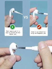 ProClean Earbuds Cleaning Pen - 3-In-1 Multifunctional Cleaner Kit With Soft Brush For Wireless Earphones, Headphones, Charging Box, Computer, And Keyboard - Effective Dust Remover And Sanitizer For Digital Equipment Toiletry Bag Travel Wash Bag Toiletry Travel Bag Makeup Storage Beach Beach Bag Vacation Holiday Essentials School Supplies Travel Essentials Ladies For College Dorm Bathroom - Multicolor - View 2