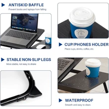 Lap Desk Bed Tray Table, Adjustable Laptop Stand, Portable Laptop Desk, Bed Tray For Bed/Reading/Writing, Bed Tray For Eating And Drinking And Laptop